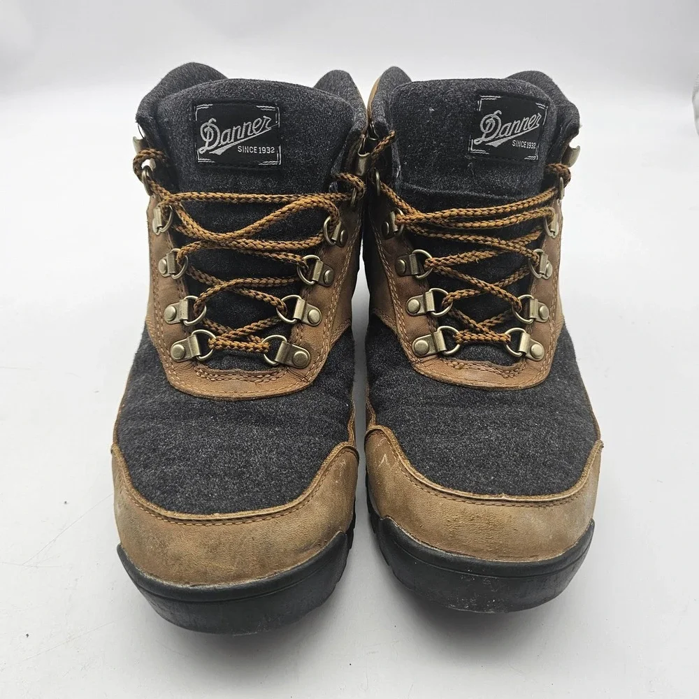 Danner‎ Boots Mens Size 9.5 Brown Leather Wool Lined Hiking Chukka Trail Outdoor